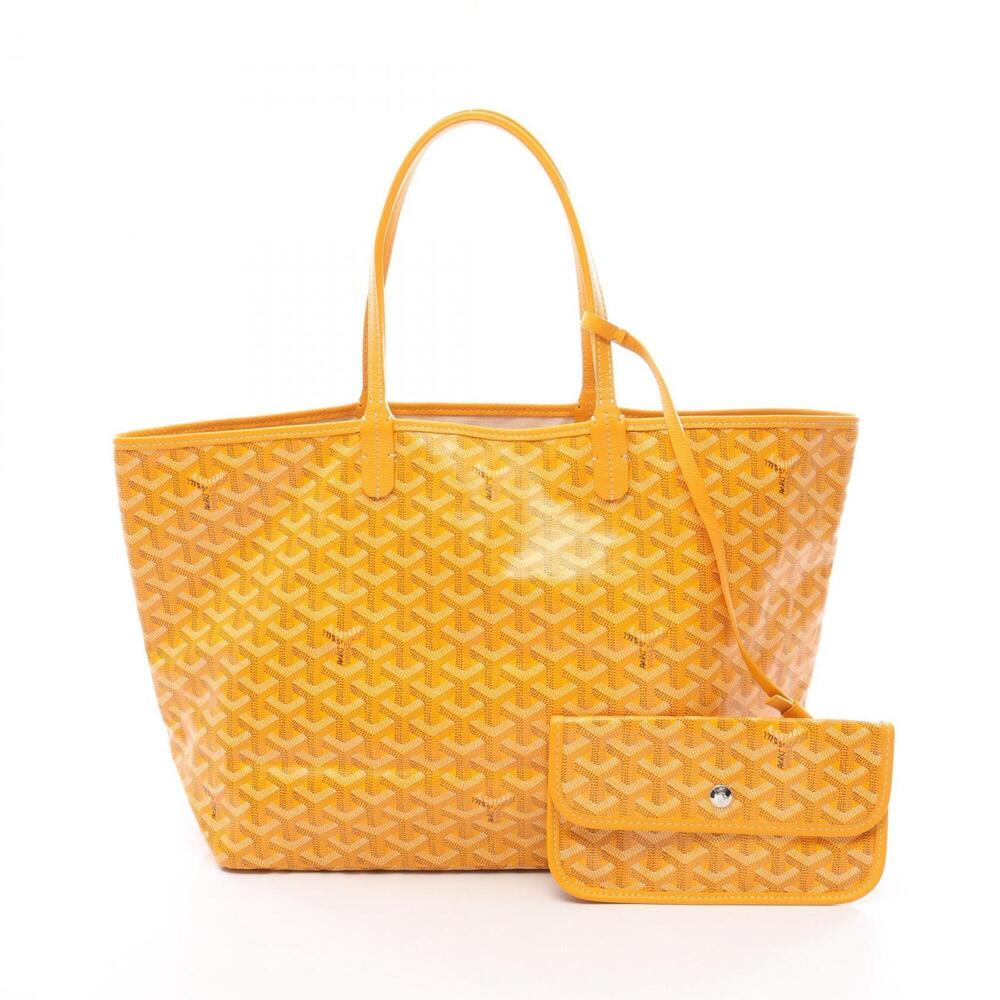 Goyard Saint Louis PM Tote Bag/Handbag, Coated Canvas and Leather, Women's, Y...